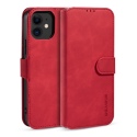 Θήκη iPhone 12 mini DG.MING Retro Style Wallet Leather Case-Red