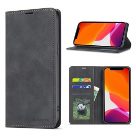 Θήκη iPhone 12 Pro Max FORWENW Wallet leather stand Case-black