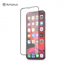 Tempered Glass Full Cover AMORUS for iphone 12/12 Pro 6.1''-Black